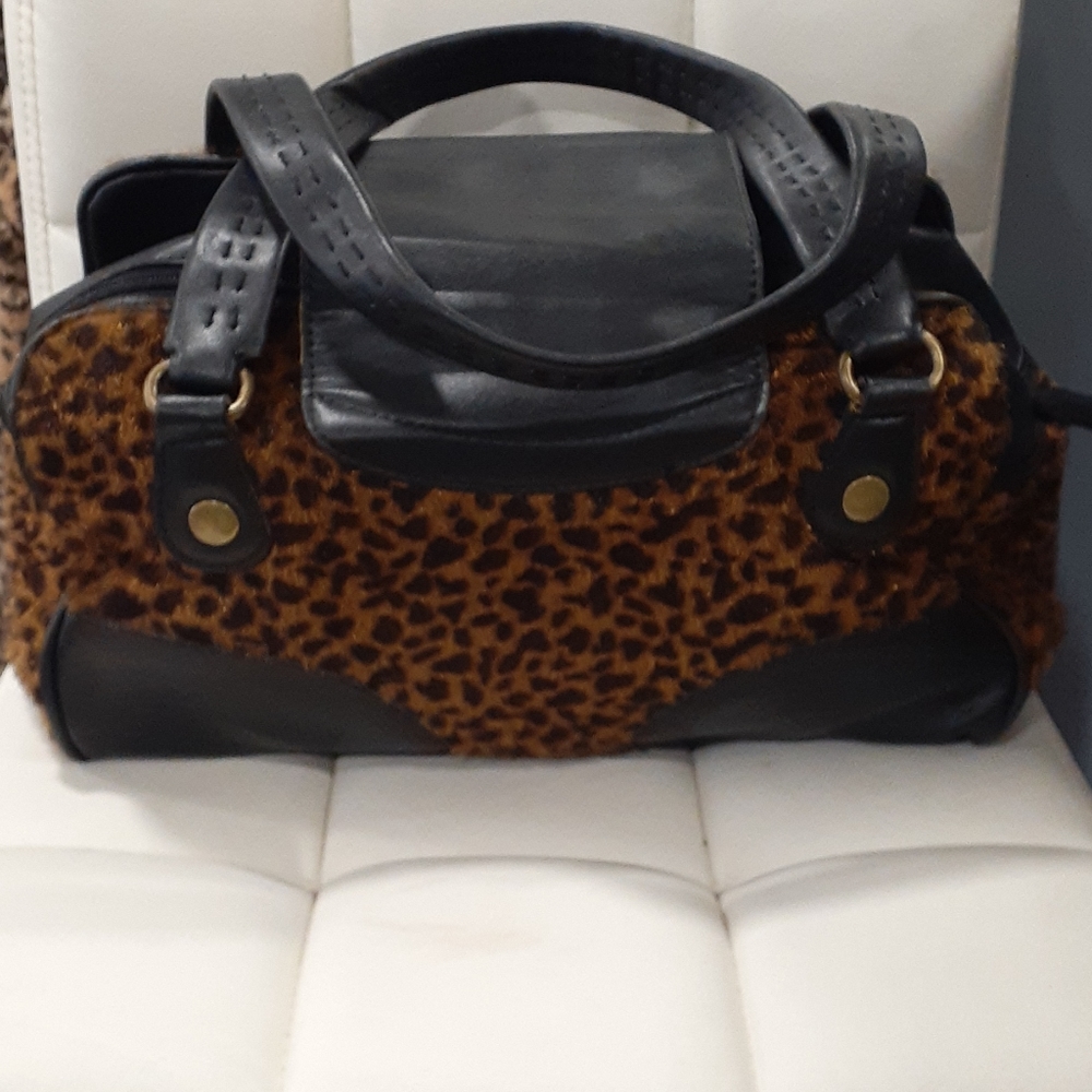Maxx ny faux leather leopard handbag